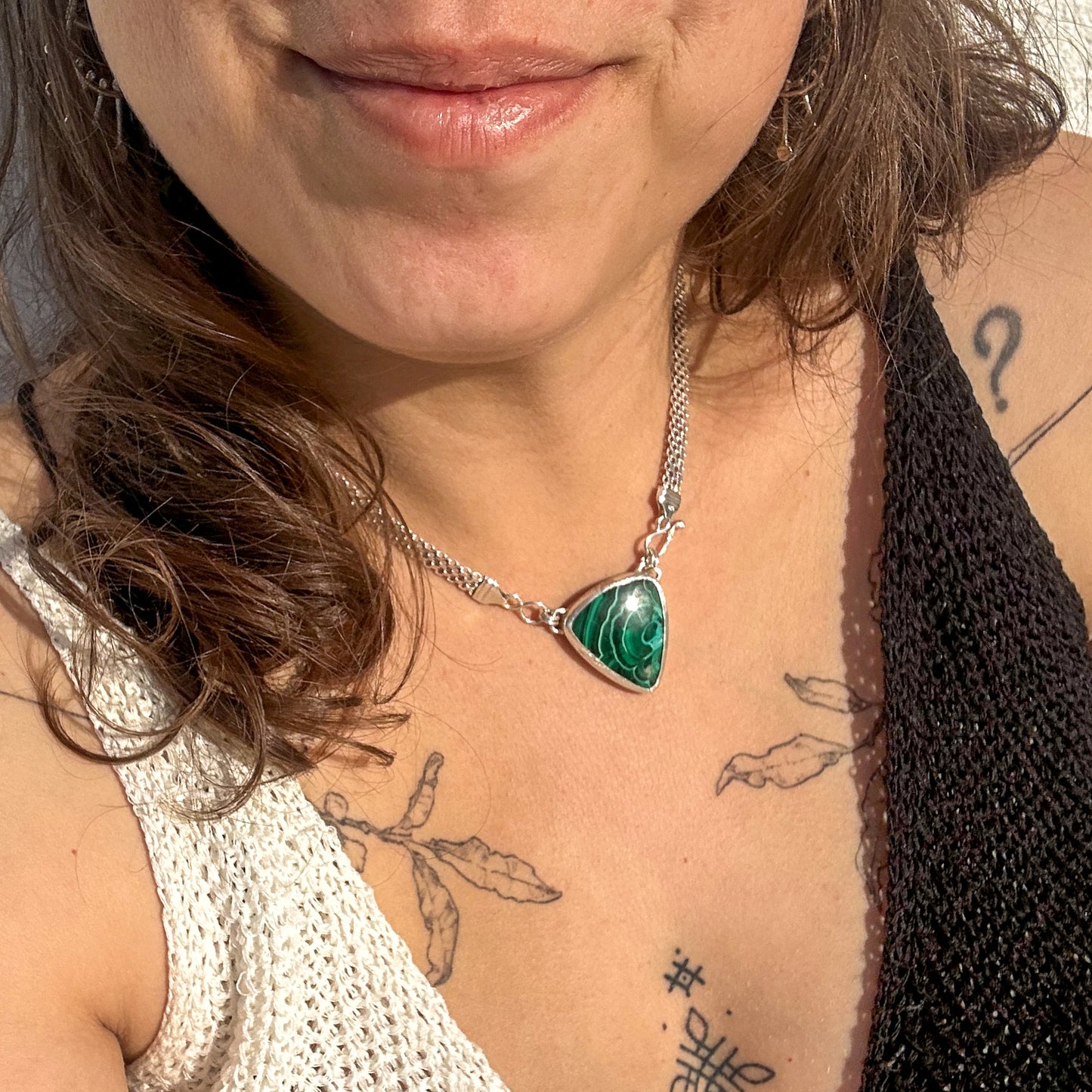 Malachite azurite necklace