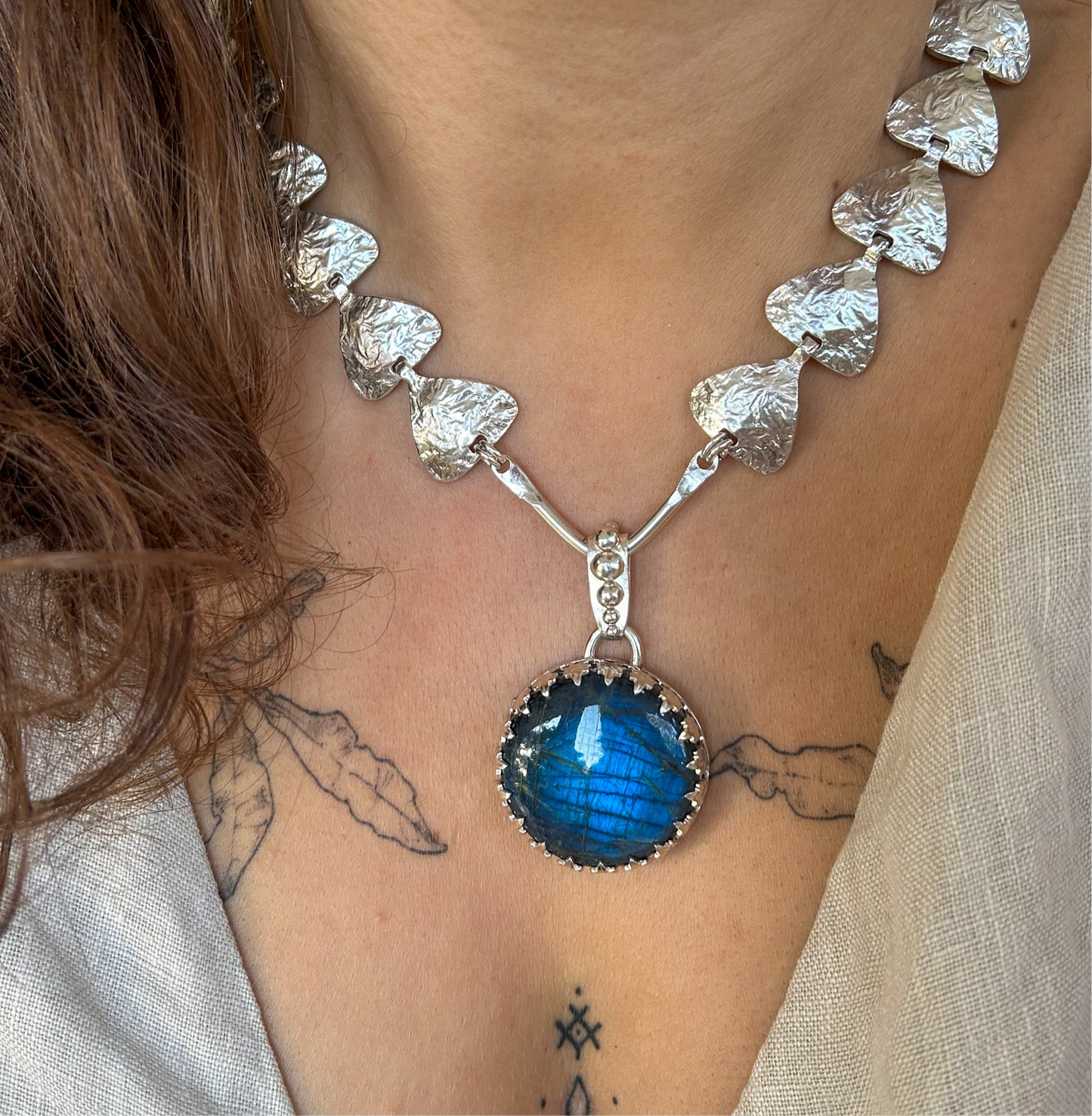 Ocean necklace labradorite