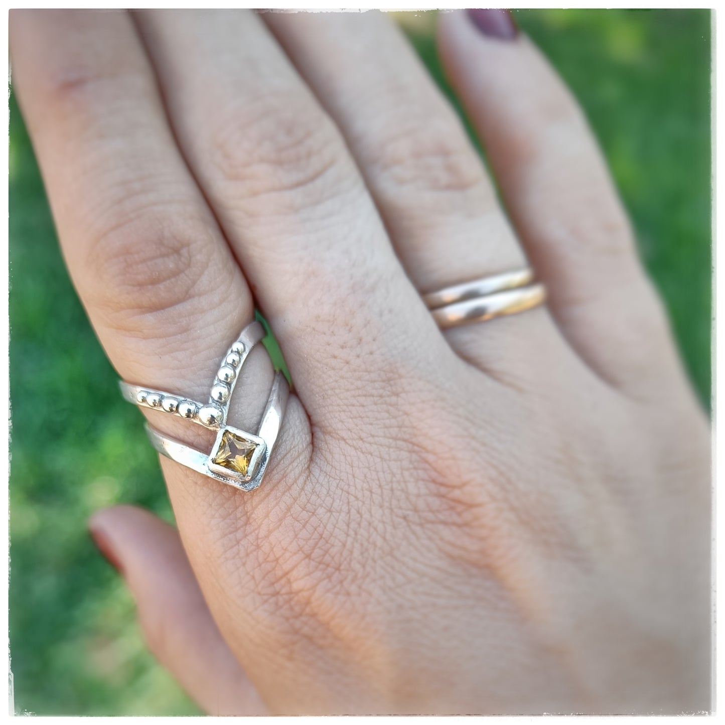 Citrine Princess ring
