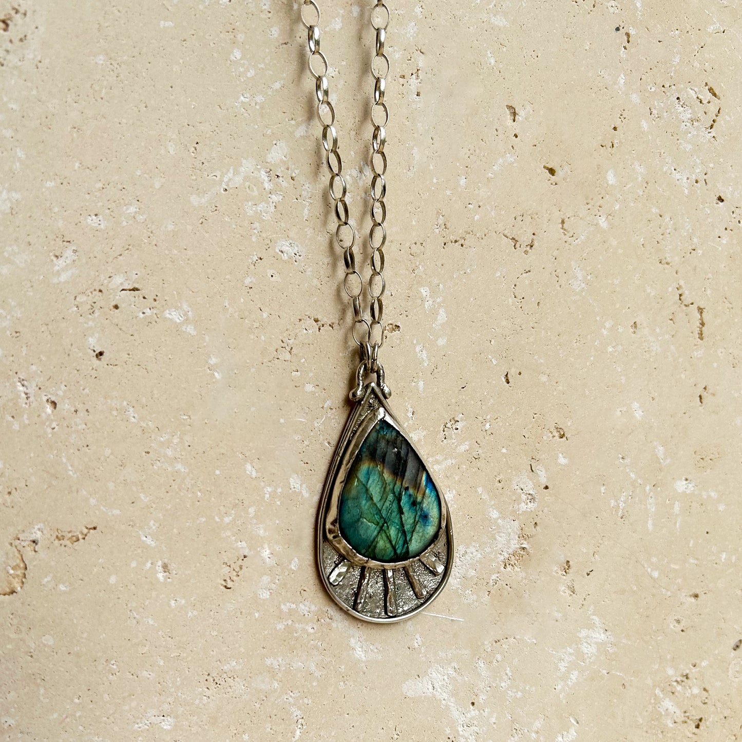 Sage necklace Labradorite