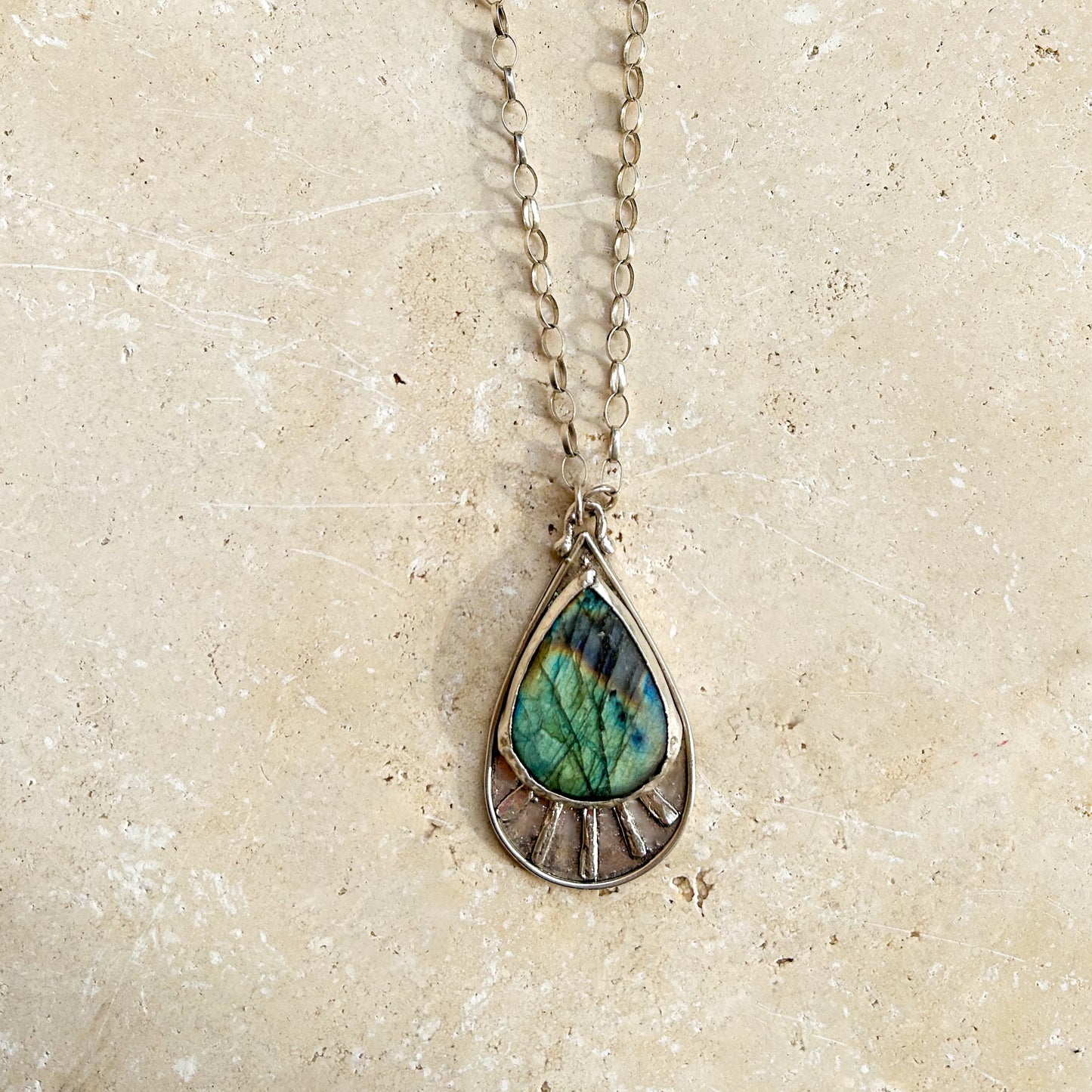 Sage necklace Labradorite