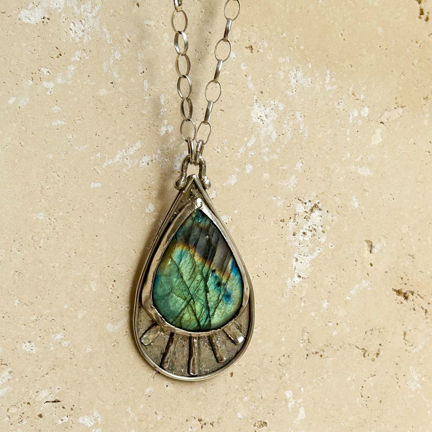 Sage necklace Labradorite