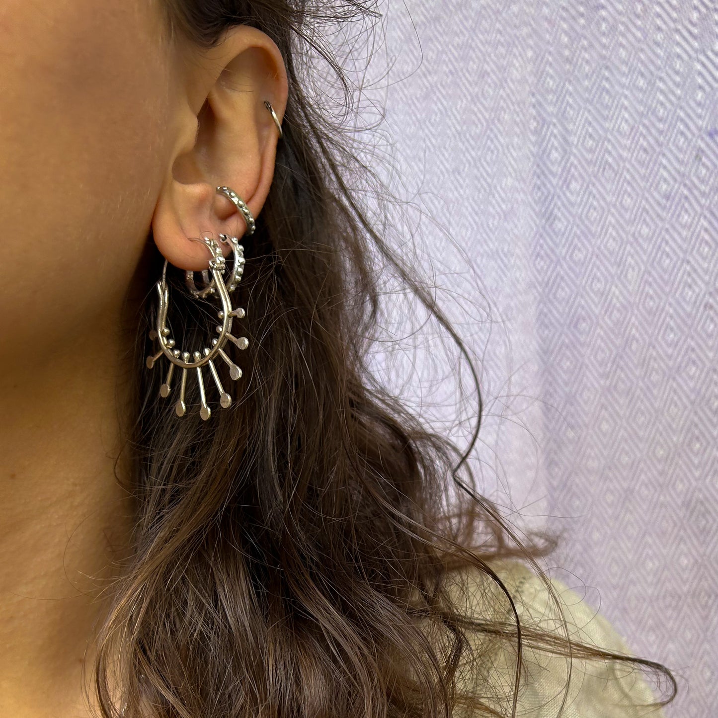 Mohawk hoop Earrings