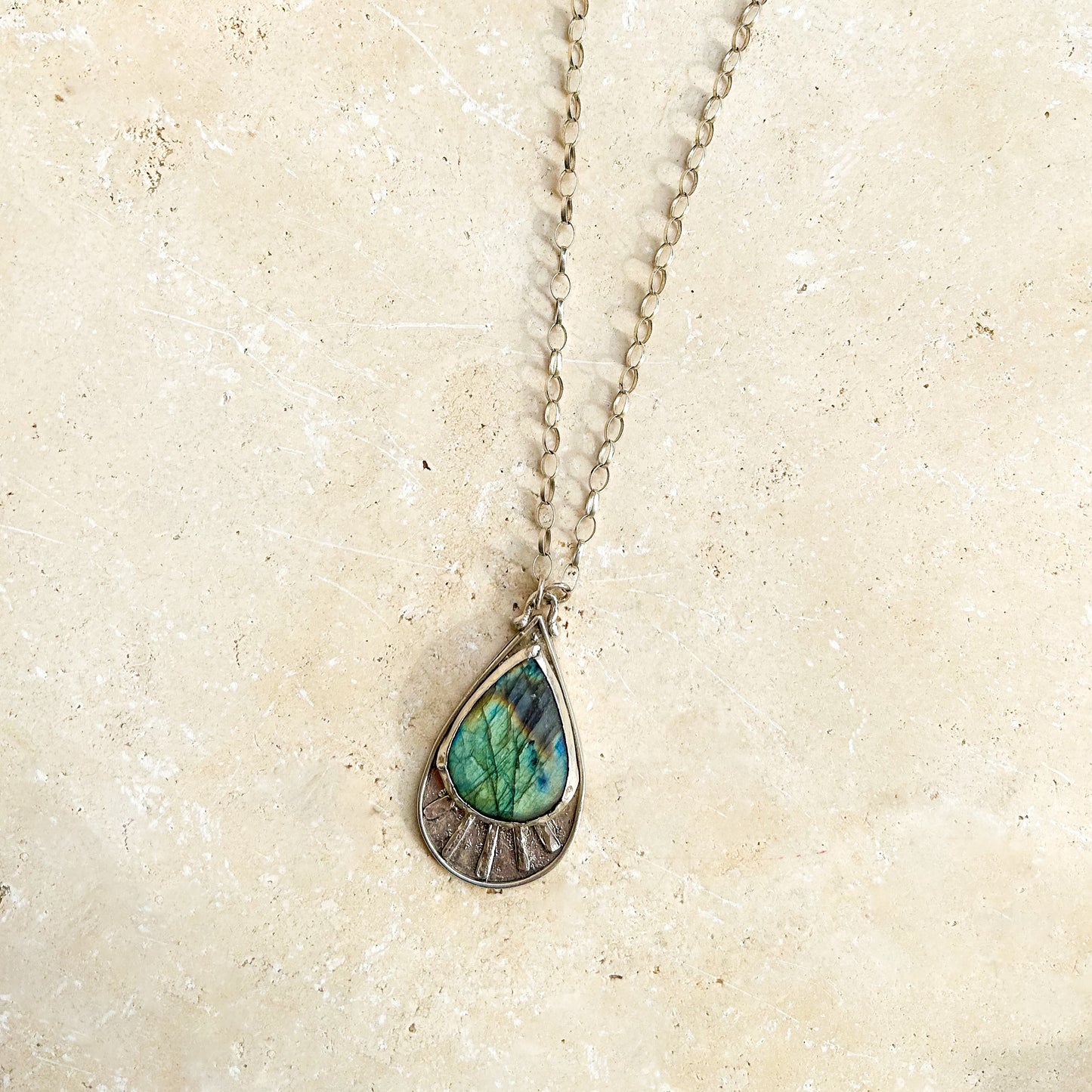 Sage necklace Labradorite