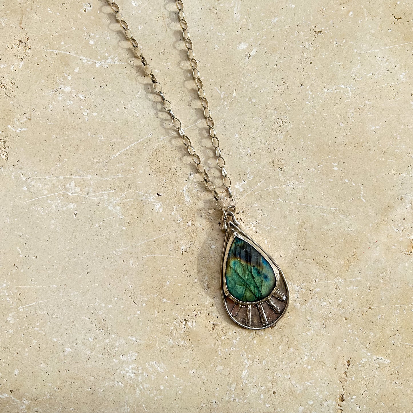 Sage necklace Labradorite