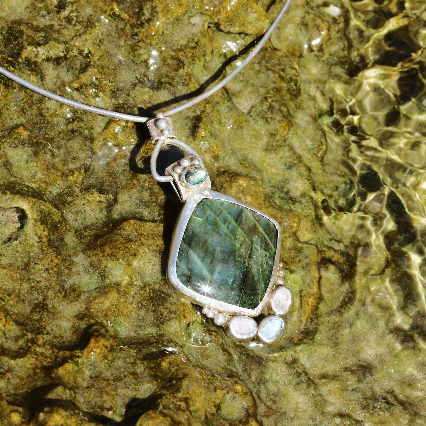 Labradorite Moonstone Necklace