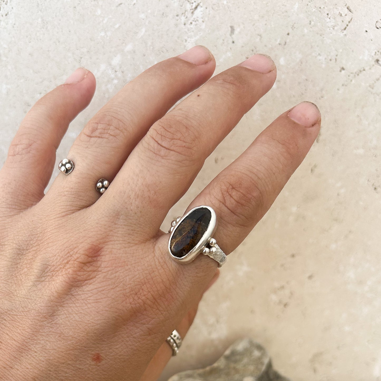 Pietersite ring