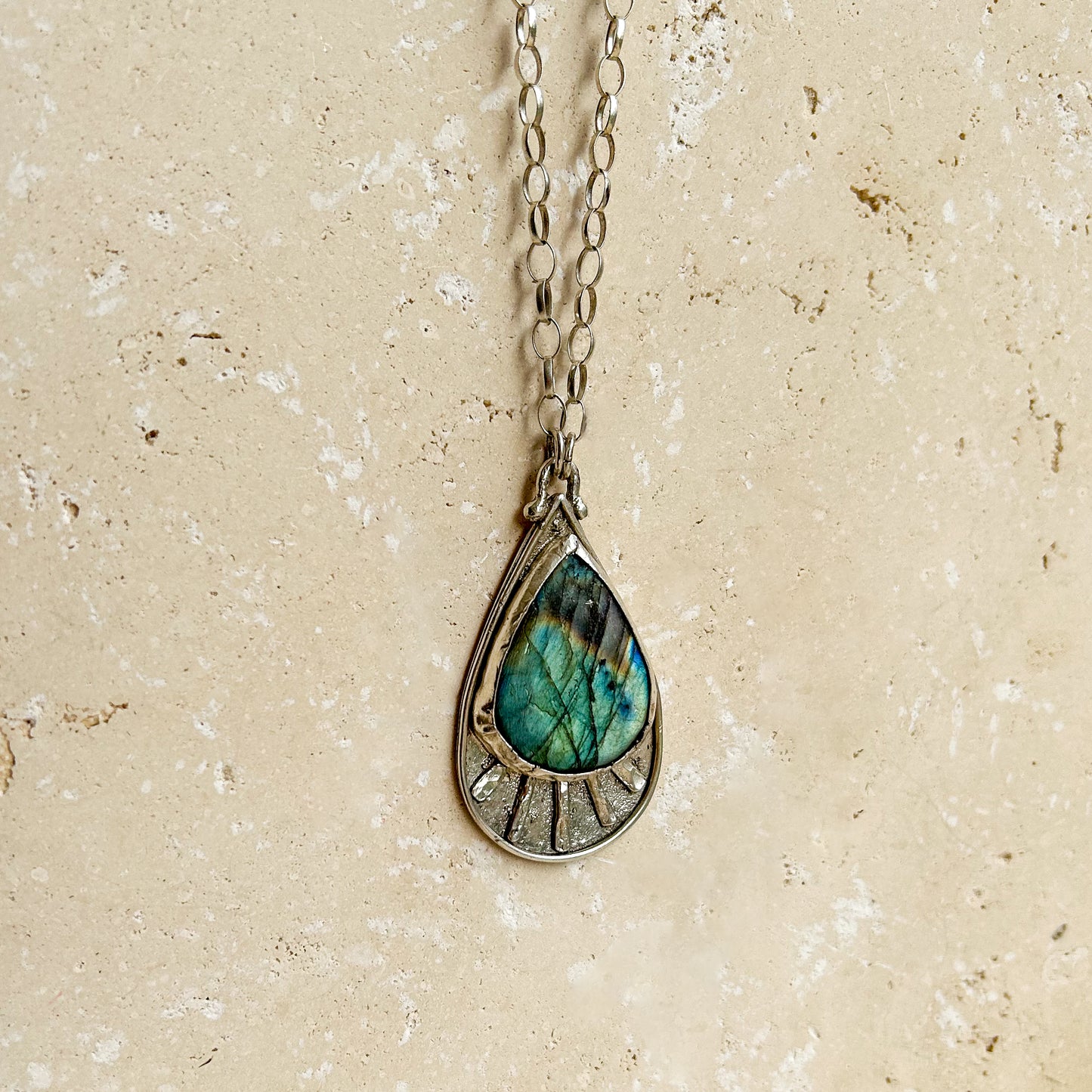 Sage necklace Labradorite