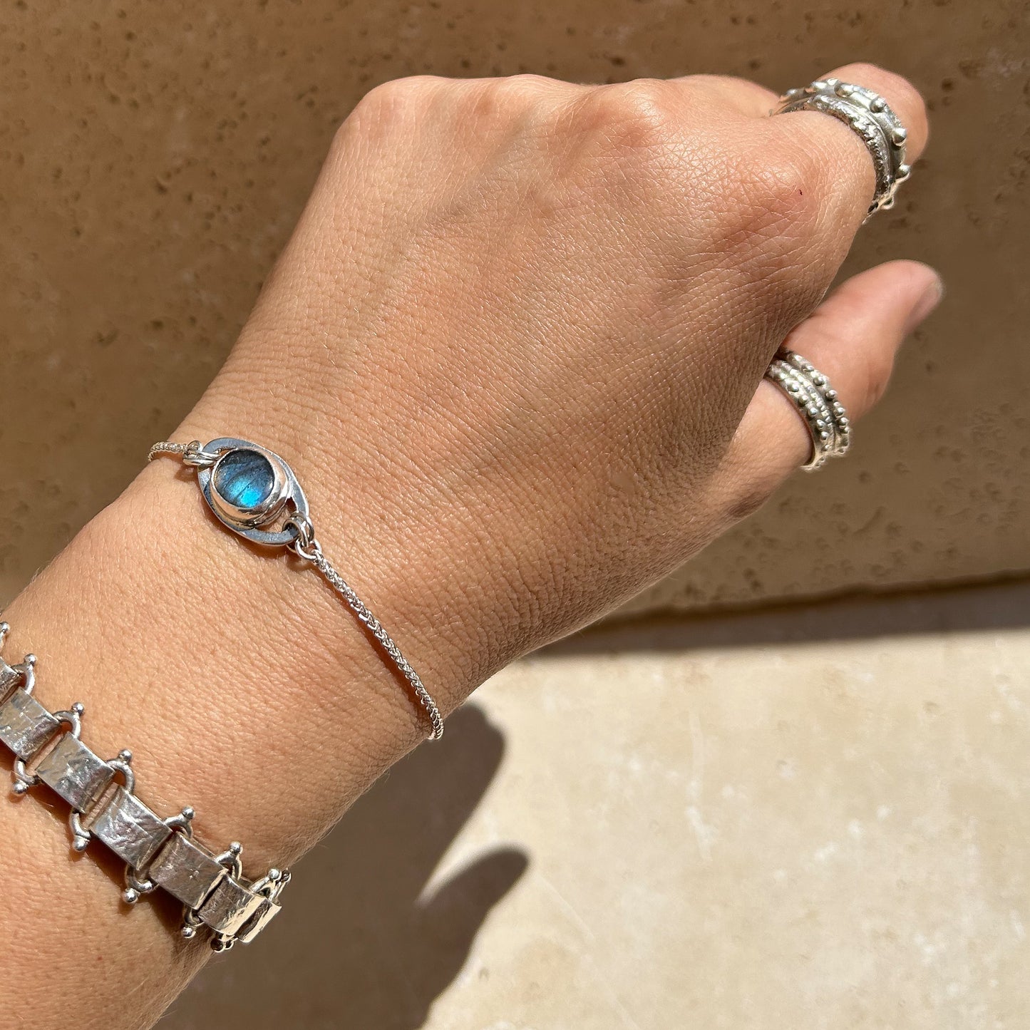 Elena bracelet labradorite