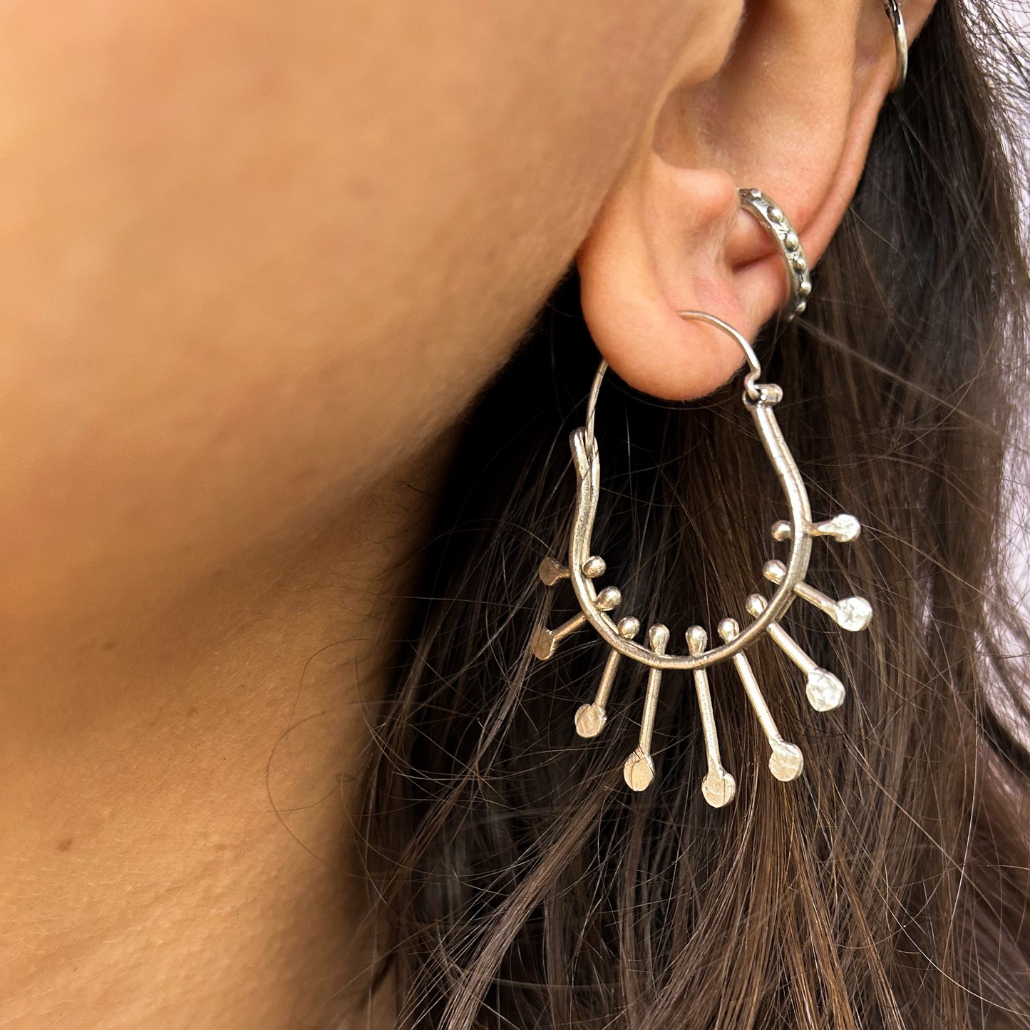 Mohawk hoop Earrings