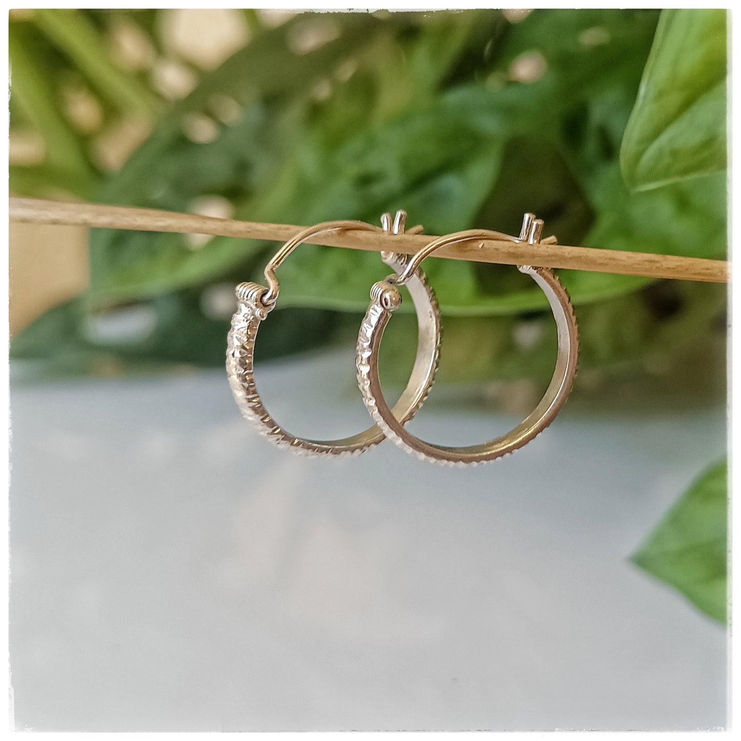 Fire hoop earrings