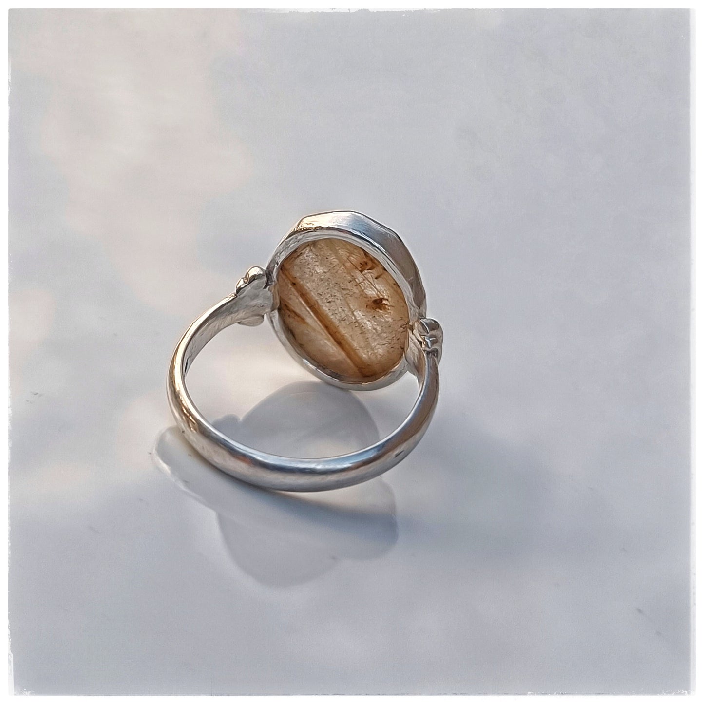 Rutile quartz ring