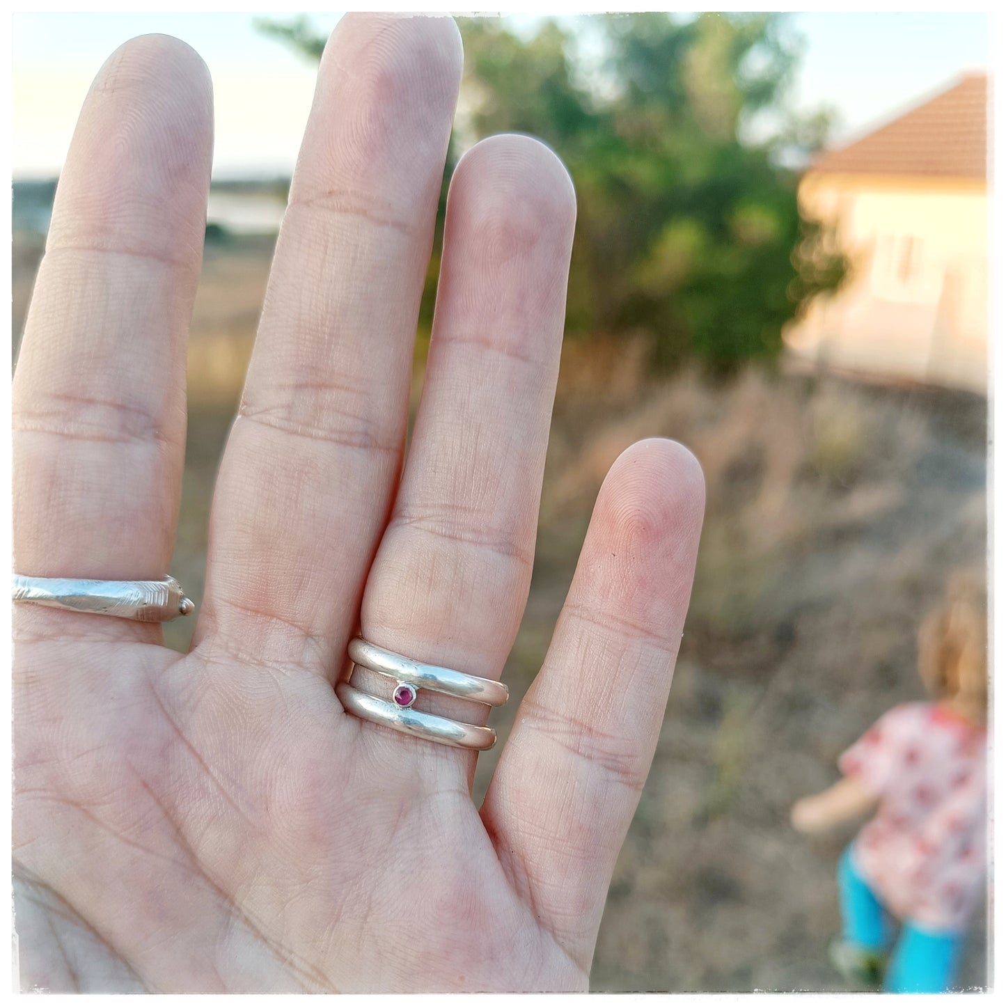 Aurora ring ruby