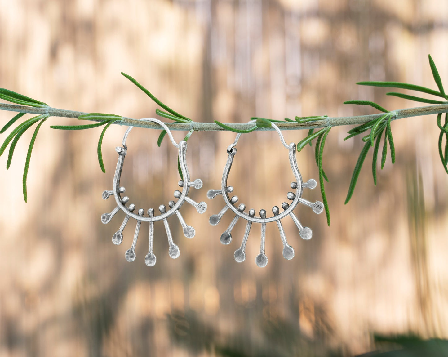 Mohawk hoop Earrings