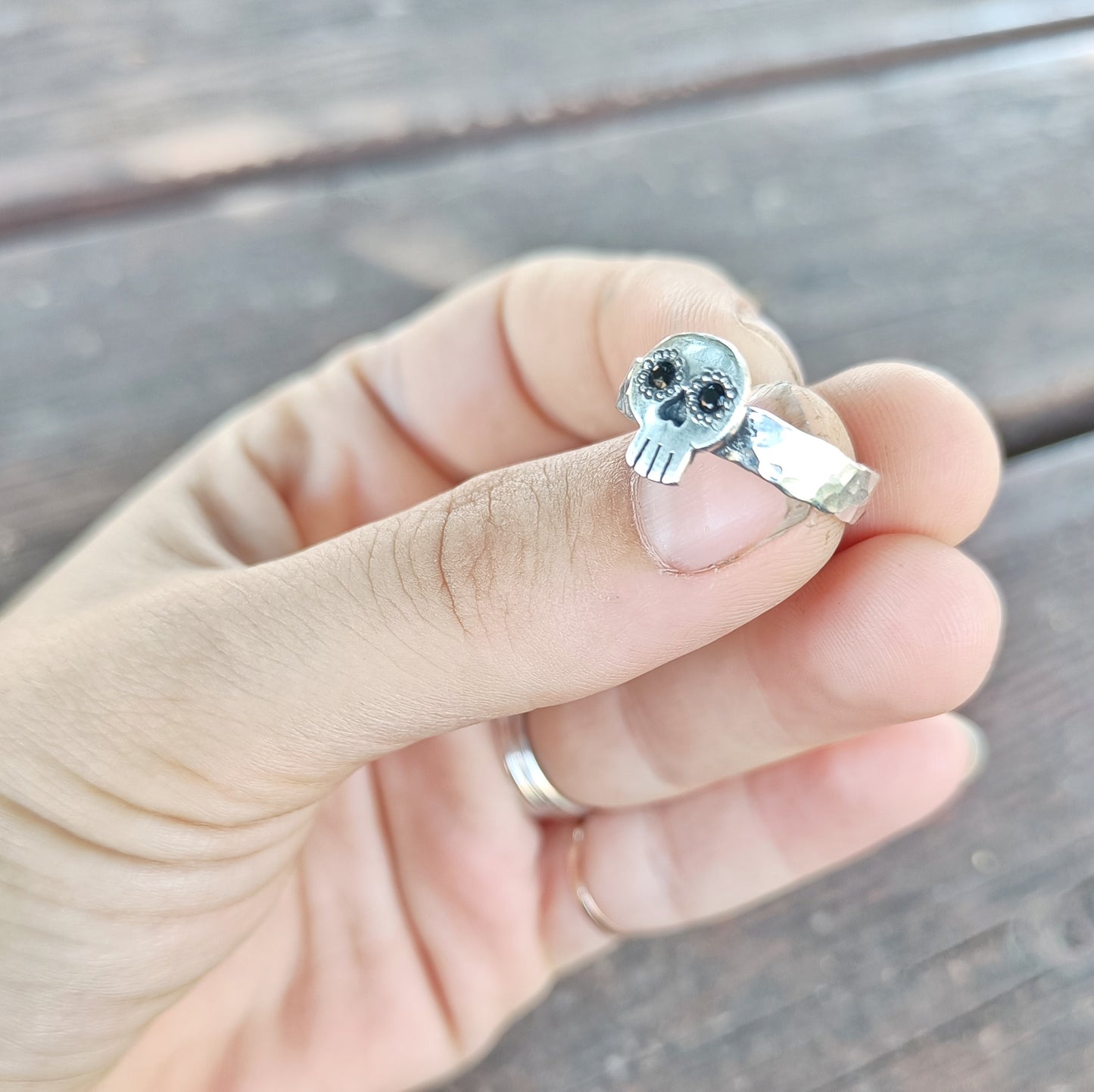 Sugar skull ring