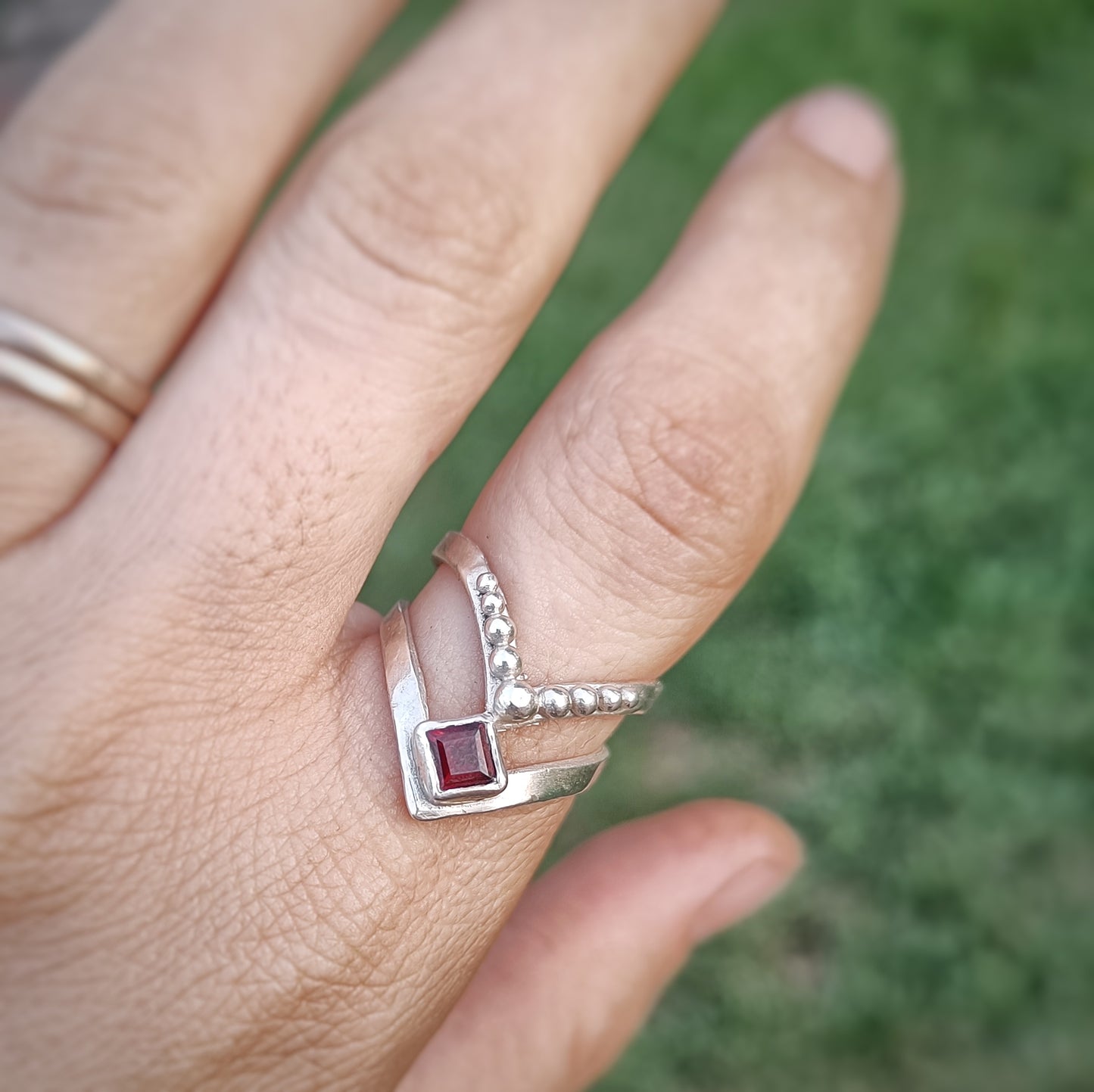 Garnet Princess ring