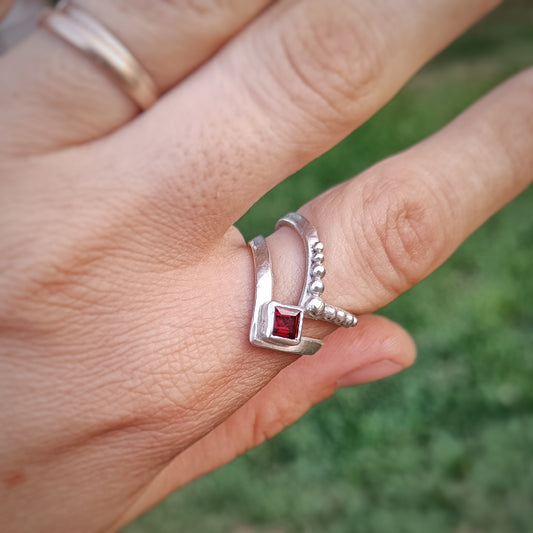 Garnet Princess ring