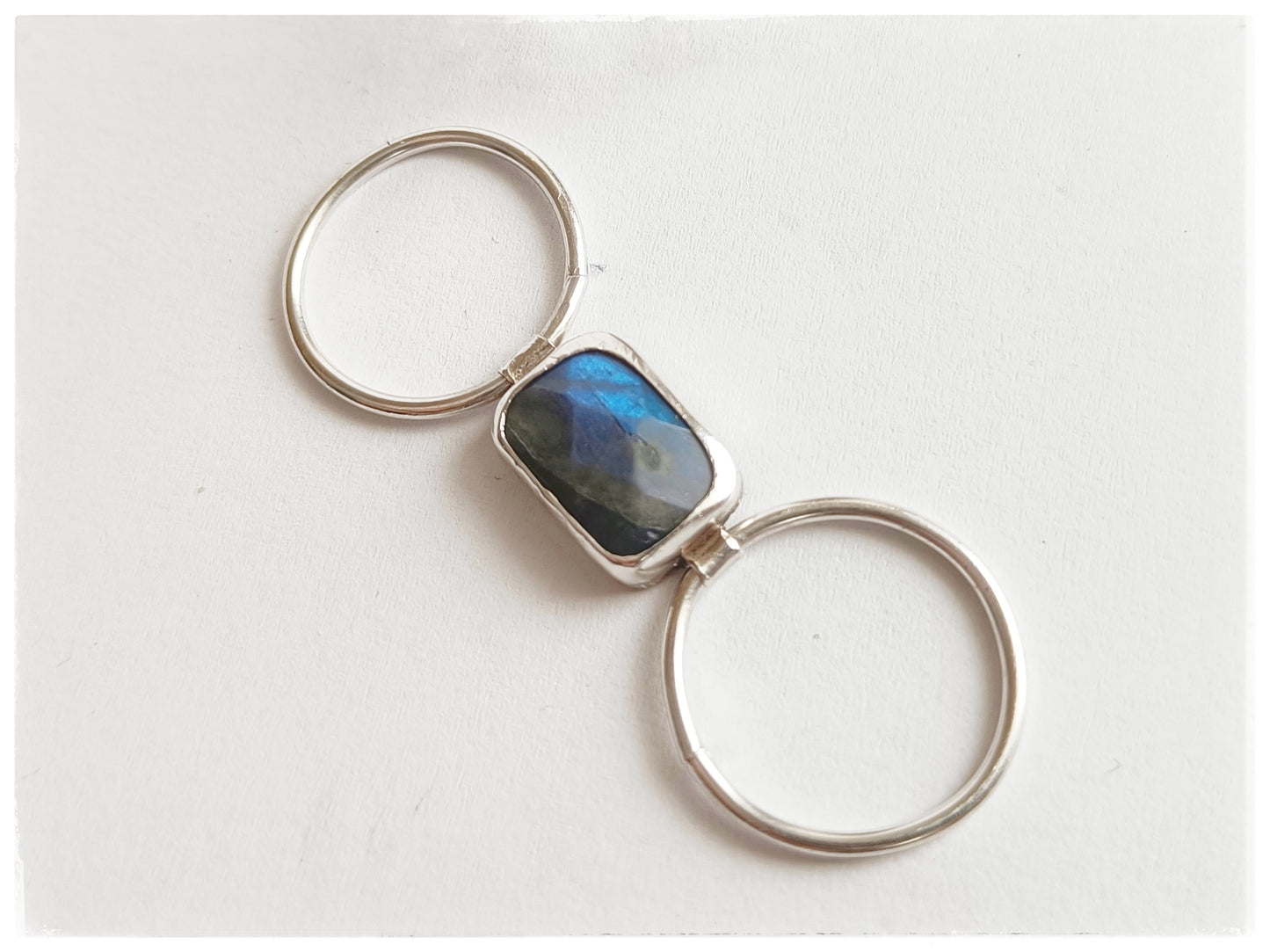 Labradorite double ring