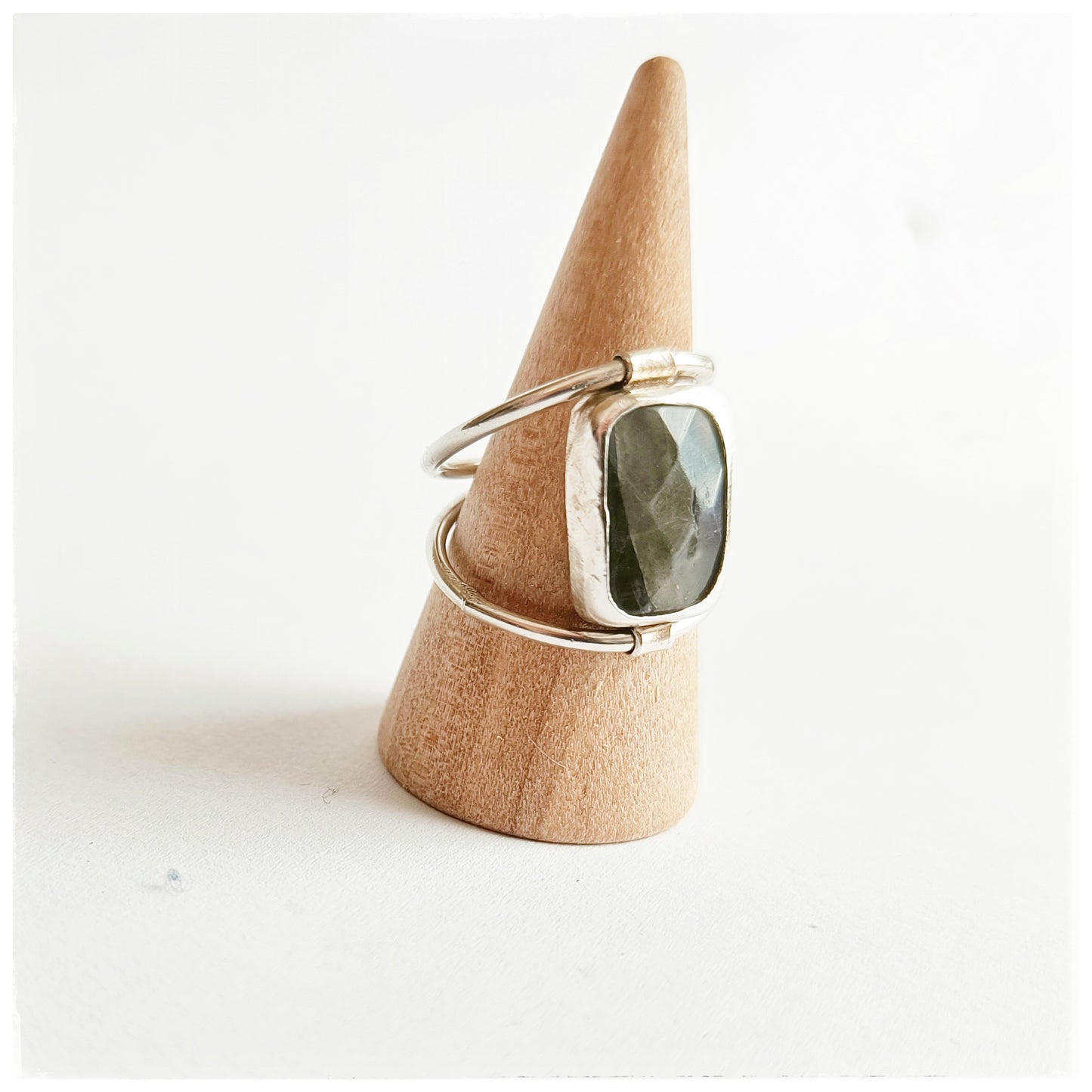 Labradorite double ring